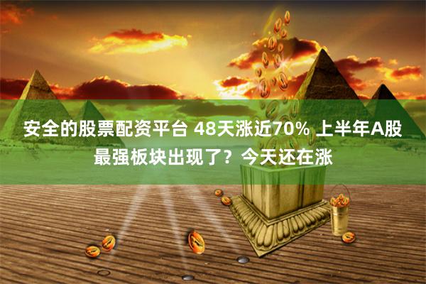 安全的股票配资平台 48天涨近70% 上半年A股最强板块出现了？今天还在涨